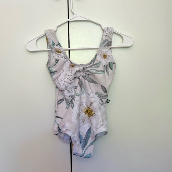 Lucky Leo Tops - CustomFloral LuckyLeo "Moon" Low-back Leotard